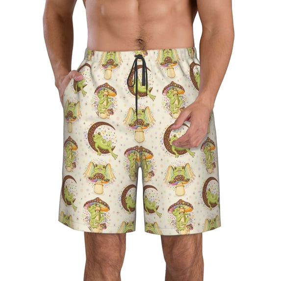 Naloa Frogs Men's Beach Shorts, Surfing shorts, Swim trunks, Quick Dry Swim Trunks for Surfing Beach Fun - 3X-Large