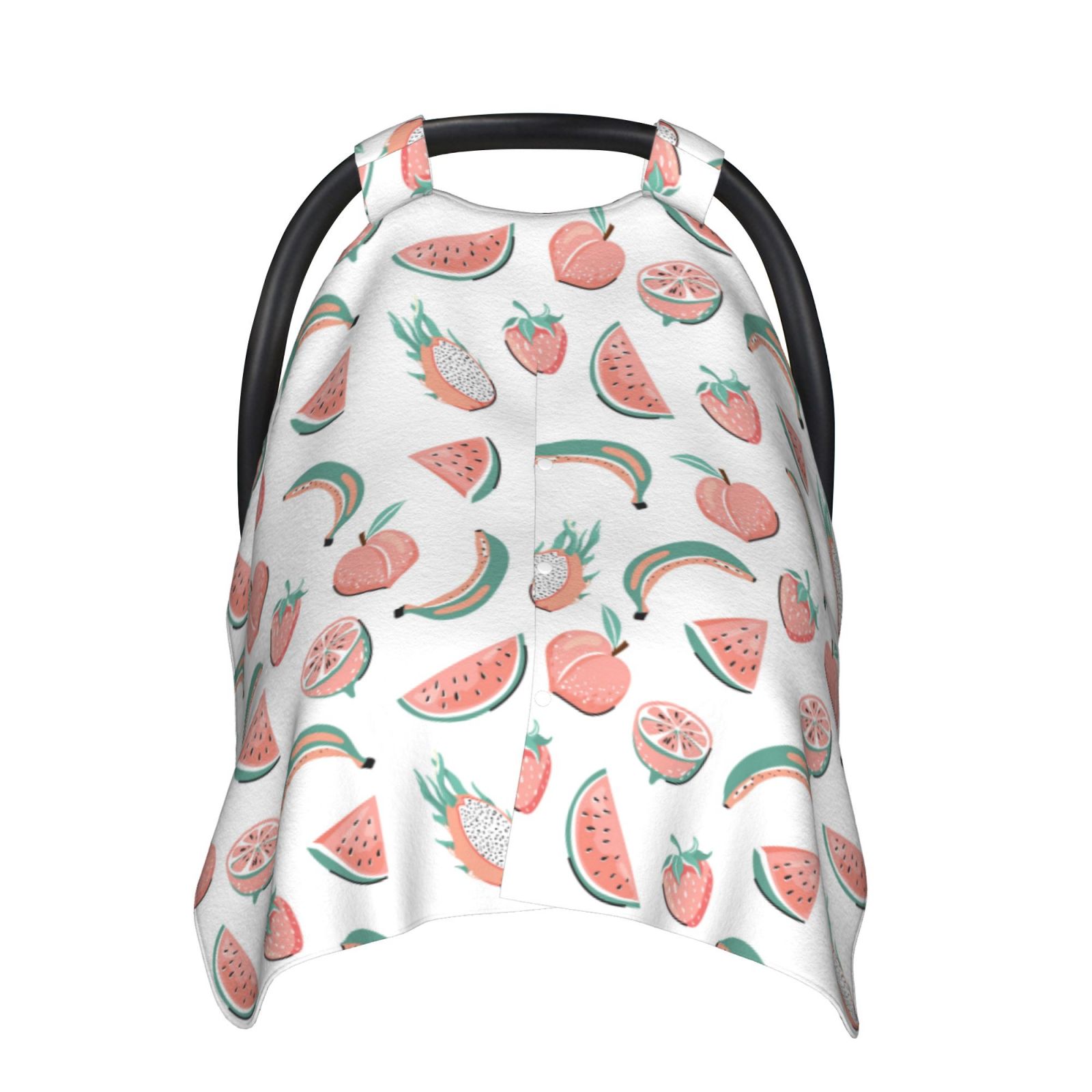 Naloa Fruit Baby Car Seat Cover, Breathable Baby Carrier Cover, Multiuse Baby Carrier Cover & Nursing Breastfeeding Cover