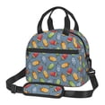thumbnail image 1 of Naloa Fruit Ice Cream Print Lunch Bag for Women & Men Insulated Lunch Box or Cooler Lunch Tote Bags for Work, Travel, Outdoor, 1 of 5