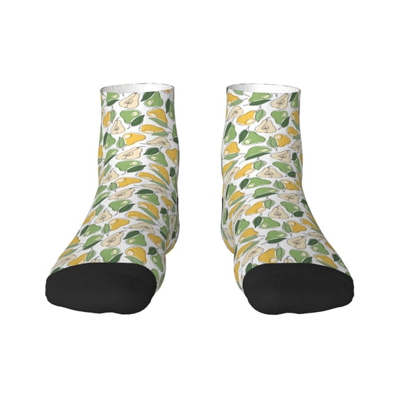 Naloa Fruit Pears Ankle Socks for Women Non Slip Socks No Show Socks Classic Low Cut Casual Socks Casual Socks