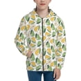 thumbnail image 1 of Naloa Fruit Pears Teenage Zipper Hoodie, Long Sleeve Zip Up Hoodies Casual Jackets Tops for 7-12 Years-Medium, 1 of 6