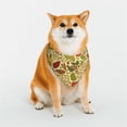 Naloa Fruits And Vegetables Dog Bandana Large and SmallDog Scarf Bib