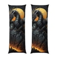 thumbnail image 1 of Naloa Full Moon Black Dragon Super Soft 20x60 Body Pillow Case,Long Side Hidden Zipper（PILLOWS ARE NOT INCLUDED）, 1 of 6