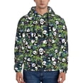 thumbnail image 1 of Naloa Fun Panda Playing With Bamboo Leaves Men's Casual Hooded Collar Drawstring Hoodies Pullover Sweatshirts Casual Long Sleeve Shirts-Medium, 1 of 7