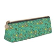 thumbnail image 1 of Naloa Funny Animals in Jungle Print Leather Pencil Case - Portable Big Capacity Pencil Pouch Organizer Bag Stationery Bag for Work & Office Pencil Pen Case, 1 of 5