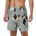 thumbnail image 1 of Naloa Funny Beagle Active Dog Print Men Swim Trunks with Compression Liner ,Board Shorts,Men's Swim Shorts with Drawstring and Elastic Waistband-Large, 1 of 6