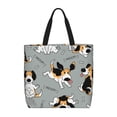 thumbnail image 1 of Naloa Funny Beagle Active Dog Tote Bag for Women, Foldable Tote Bag With Zipper, Large Shoulder Bag, Top Handle Handbag for Travel, Work, Shopping, 1 of 9