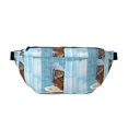 thumbnail image 1 of Naloa Funny Cat Taking a Bath Print Running Belts for Men Women,Running Fanny Pack with 2-Zipper Pockets,Waterproof Waist Pack for Travel Hiking Running Outdoor Sports, 1 of 8