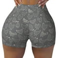 thumbnail image 1 of Naloa Funny Chicken Biker Shorts for Women Seamless Scrunch Short Women’s Yoga Shorts for Gym Running Sport Shorts - Large, 1 of 9