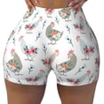 thumbnail image 1 of Naloa Funny Chicken Biker Shorts for Women Seamless Scrunch Short Women’s Yoga Shorts for Gym Running Sport Shorts - Small, 1 of 9