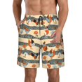 thumbnail image 1 of Naloa Funny Chicken Men's Beach Shorts, Surfing shorts, Swim trunks, Quick Dry Swim Trunks for Surfing Beach Fun - 3X-Large, 1 of 9