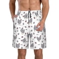 thumbnail image 1 of Naloa Funny Chicken Men's Beach Shorts, Surfing shorts, Swim trunks, Quick Dry Swim Trunks for Surfing Beach Fun - Medium, 1 of 9