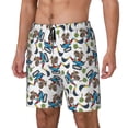 thumbnail image 1 of Naloa Funny Excavator Print Men Swim Trunks with Compression Liner ,Board Shorts,Men's Swim Shorts with Drawstring and Elastic Waistband-Medium, 1 of 6