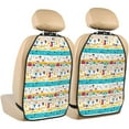 thumbnail image 1 of Naloa Funny Farm 2Pcs Anti-Kick Back Seat Cover Kick Mat, Car Seat Protector with 3 Storage Pockets, 1 of 1