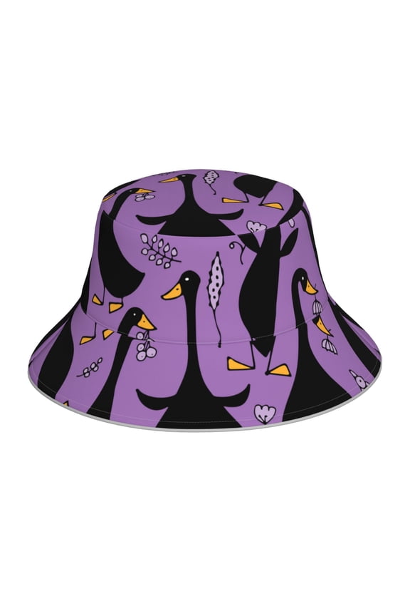 Funny Goose Reflective Double-Sided Bucket Hat, Sun Hat, Soft and Breathable for Gardening, Beaching, Camping, Hiking, Fishing