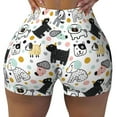 thumbnail image 1 of Naloa Funny Puppy Biker Shorts for Women Seamless Scrunch Short Women’s Yoga Shorts for Gym Running Sport Shorts - Large, 1 of 9