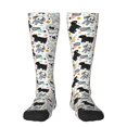 thumbnail image 1 of Naloa Funny Puppy Thigh High Socks Extra Long Stretchy Sock Women Over Knee High Opaque Stocking Daily Wear, 1 of 6