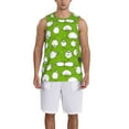 thumbnail image 1 of Naloa Funny Sheep Doing Yoga Basketball Jersey Reversible Men's Mesh Athletic Sports Shirts Training Practice S-4XLX-Large, 1 of 6