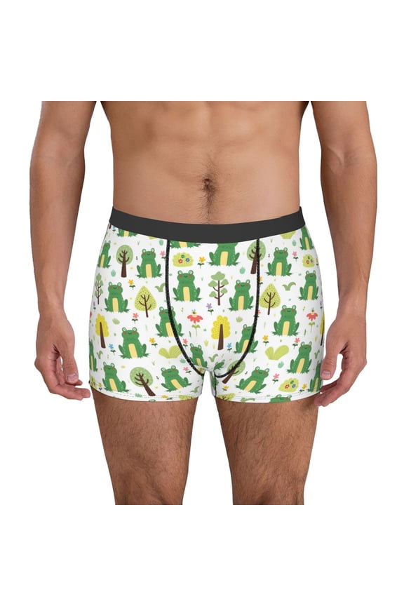 Funny Toad Mens Underwear - Boxers for Men, Mens Boxer Briefs, Classic Briefs for Men-Large