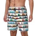 thumbnail image 1 of Naloa Funny Transport Print Men Swim Trunks with Compression Liner ,Board Shorts,Men's Swim Shorts with Drawstring and Elastic Waistband-X-Large, 1 of 6