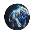 thumbnail image 1 of Naloa Futuristic Blue Light White Tiger PVC Leather Spare Tire Wheel Cover for Car Truck SUV Camper Trailer Universal Fit many size15 inch, 1 of 6