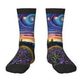 thumbnail image 1 of Naloa Galactic Night Over Meadow Kids Socks Unisex Kids and Toddlers' Crew Socks, ,1 Pairs, 1 of 5