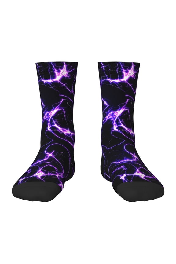 Galaxy Lightning Kids Socks Unisex Kids and Toddlers' Crew Socks, ,1 Pairs