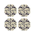 thumbnail image 1 of Naloa Game Controller Leather Coasters for Drinks, Durable Drink Coasters 4 Set for Tabletop Protection, Luxurious Home Décor and Housewarming Gift ( {designName})Octagon, 1 of 6