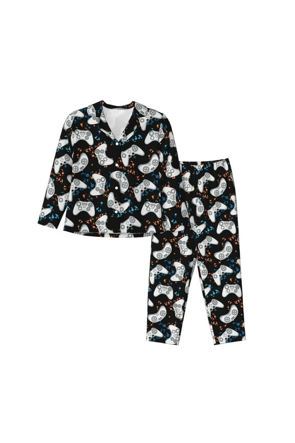 Game Pajamas for Women Set, Womens Pajama Sets, Lounge Sets for Women, 2pjs for Women-Medium