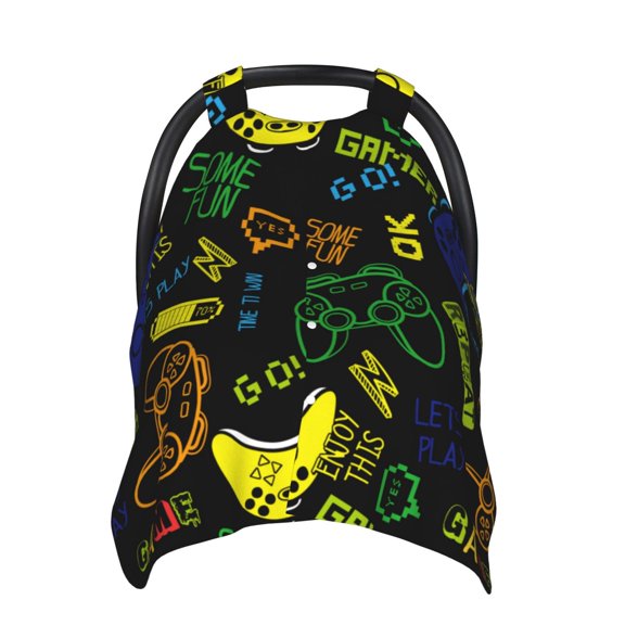 Naloa Game Play Baby Car Seat Cover, Breathable Baby Carrier Cover, Multiuse Baby Carrier Cover & Nursing Breastfeeding Cover