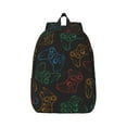 thumbnail image 1 of Naloa Gamepad Joystick Game Canvas Backpack for Men Women Rucksack Casual Travel Daypack College Tote Satchel Bookbag for Teens-Small, 1 of 7
