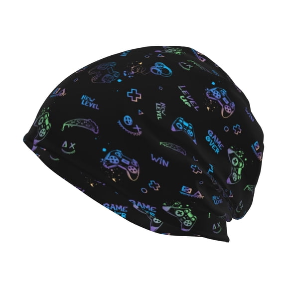 Naloa Gamepads Beanie for Men Women Knitted Unisex Winter Hat Beanies Cap Knit Cuffed Beanies Hats