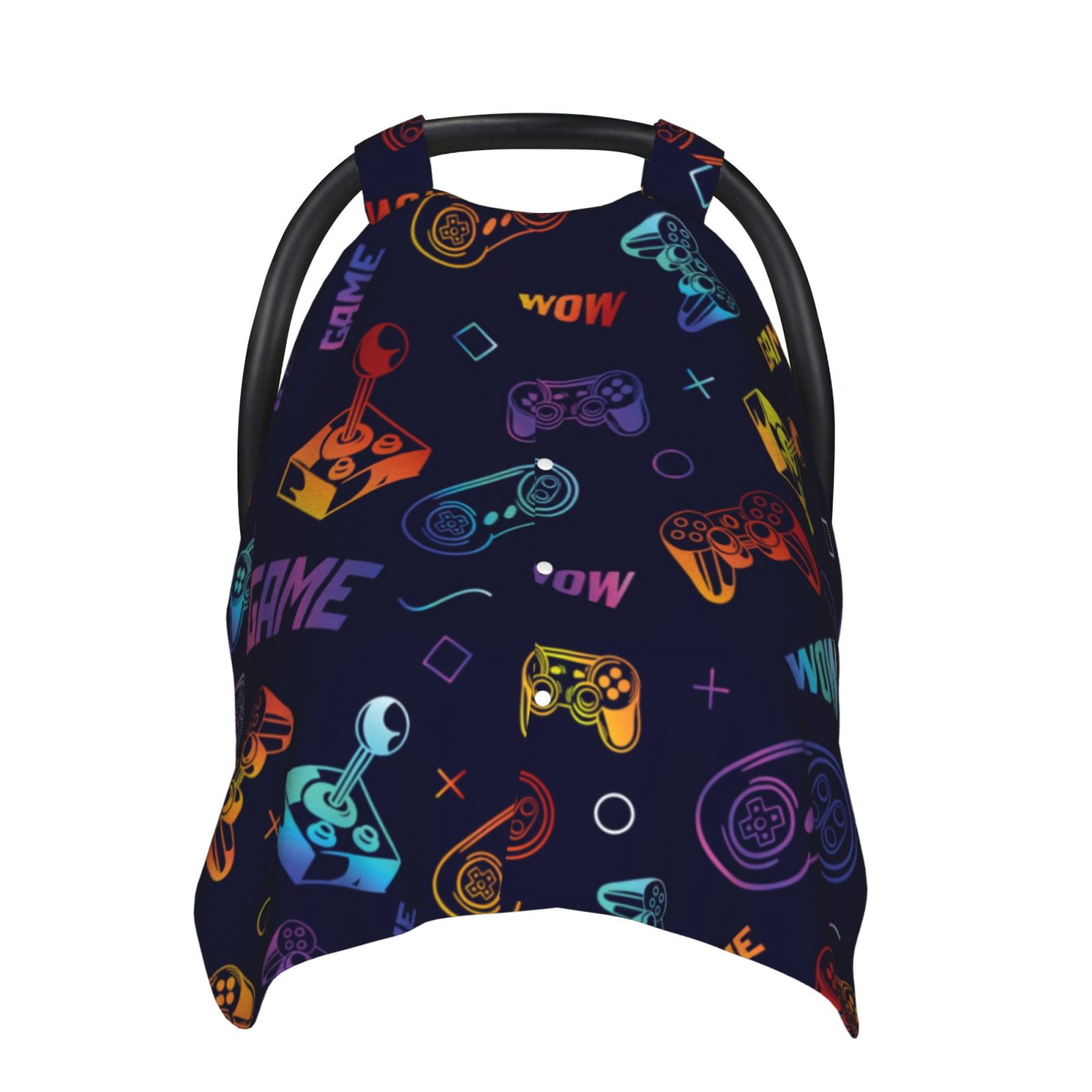 Naloa Games Baby Car Seat Cover, Breathable Baby Carrier Cover, Multiuse Baby Carrier Cover & Nursing Breastfeeding Cover