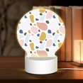 thumbnail image 1 of Naloa Geometric Spots Acrylic LED Night Light Custom LED Lights Personalized Nightlight Customized Gifts for Family Couples Friends, 1 of 9