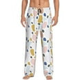 thumbnail image 1 of Naloa Geometric Spots Pajama Pants Men, PJ Bottoms, Sleep & Lounge Pants-XX-Large, 1 of 6