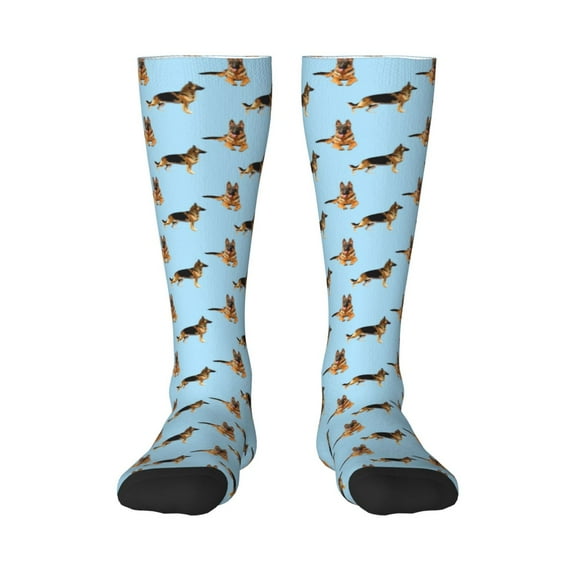 Naloa German Shepherd Dog Thigh High Socks Extra Long Stretchy Sock Women Over Knee High Opaque Stocking Daily Wear