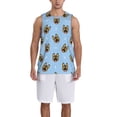 thumbnail image 1 of Naloa German Shepherd Puppy Basketball Jersey Reversible Men's Mesh Athletic Sports Shirts Training Practice S-4XL3X-Large, 1 of 6