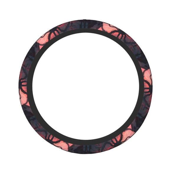 Naloa Giant Monster Over City Elastic Steering Wheel Cover, Auto Steering Wheel Cover  15 Inch, Fit Suvs,Vans Cars,Trucks