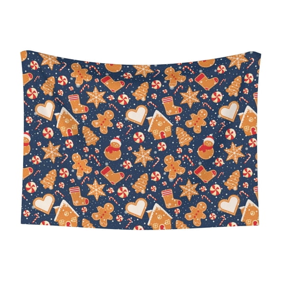 Naloa Gingerbread Delights Dog Blanket, 3 Sizes Cat Blanket for Indoor Cats Large Medium Small Dog Gifts-Small