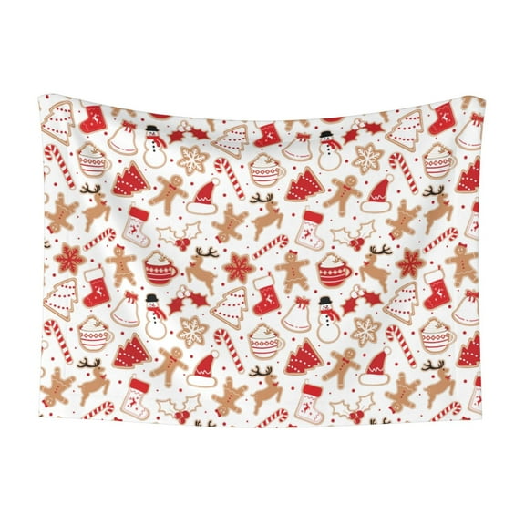 Naloa Gingerbread Holiday Sweets Dog Blanket, 3 Sizes Cat Blanket for Indoor Cats Large Medium Small Dog Gifts-Small