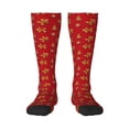 thumbnail image 1 of Naloa Gingerbread Man Knee Socks, High Socks Long Stretchy Sock Women Knee High Stocking, Long Socks for Women, 1 of 6