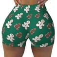 thumbnail image 1 of Naloa Gingerbread Snowman Cookies Biker Shorts for Women Seamless Scrunch Short Women’s Yoga Shorts for Gym Running Sport Shorts - Medium, 1 of 9