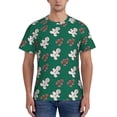thumbnail image 1 of Naloa Gingerbread Snowman Cookies Men's T-Shirt Sport T-shirt Men's Basic Tee Casual Men's Shirt, Round Neck, Short Sleeves - X-Large, 1 of 5