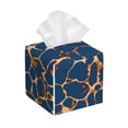 thumbnail image 1 of Naloa Giraffe Skin Tissue Box Cover Leather Tissue Holder Square Facial Tissue Case for Bathroom, Vanity Countertop, Tabletop, Car, 1 of 7