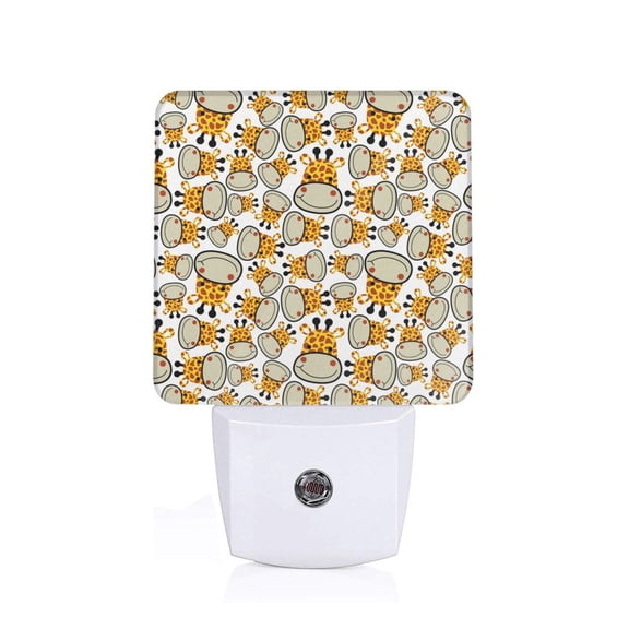 Naloa Giraffes Head Night Lights Plug into Wall, Dusk to Dawn Sensor Warm White Led Night Light 0.5W, Nightlight suit for Adults, Bedroom, Bathroom, Hallway, Kitchen