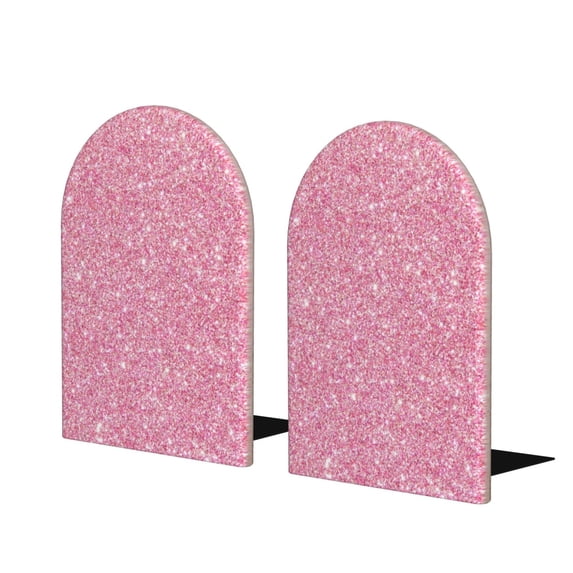 Naloa Glitter 2 Pcs Bookend Large Capacity Office Book Ends for Home Office Library School Study Decoration