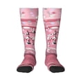 thumbnail image 1 of Naloa Glittering Pink Bathtub Knee Socks, High Socks Long Stretchy Sock Women Knee High Stocking, Long Socks for Women, 1 of 6