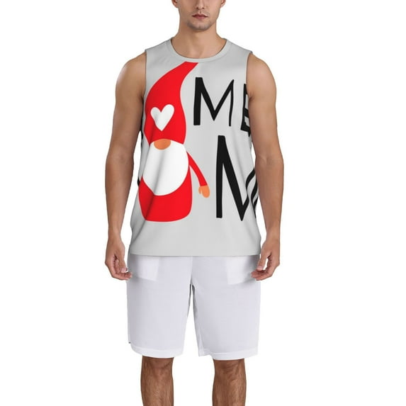 Naloa Gnome Home With A Cute Gnome Basketball Jersey Reversible Men's Mesh Athletic Sports Shirts Training Practice S-4XLSmall