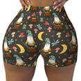 thumbnail image 1 of Naloa Gnome Insect Frog Biker Shorts for Women Seamless Scrunch Short Women’s Yoga Shorts for Gym Running Sport Shorts - X-Large, 1 of 9