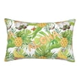 thumbnail image 1 of Naloa Gnome and Pineapple Pillowcase, Throw Pillowcase, Wrinkle-Free, Stain-Resistant with Hidden Zipper for Bedroom Sofa - 14"x20", 1 of 9